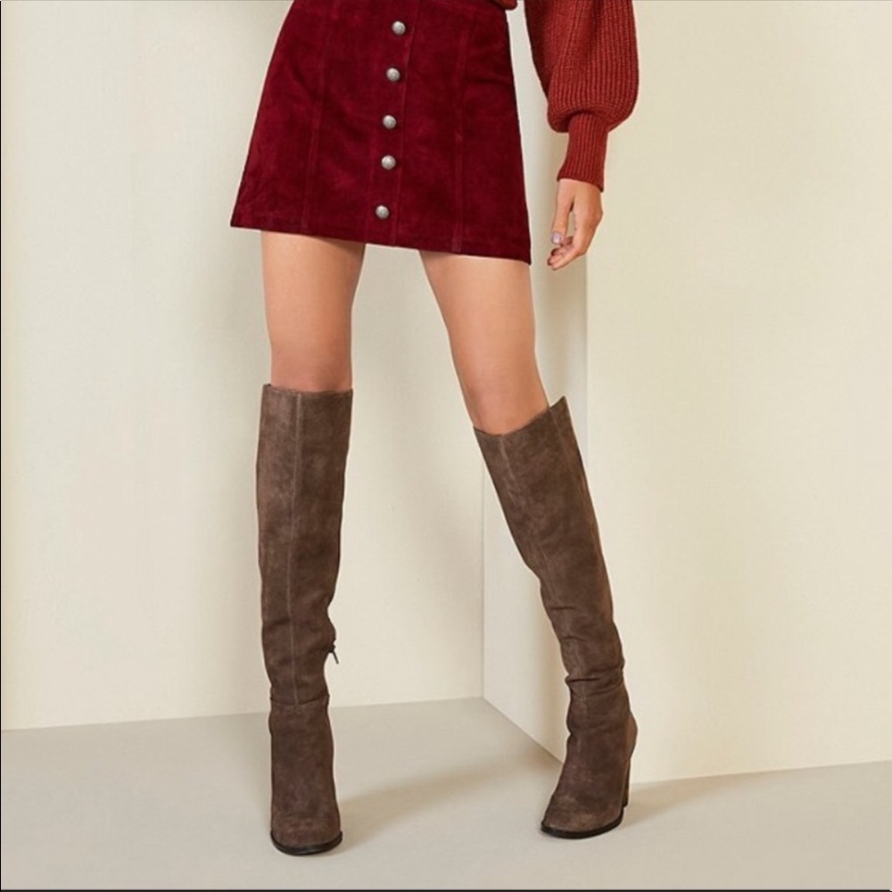 Gianni Bini Barrine Suede over the knee boot